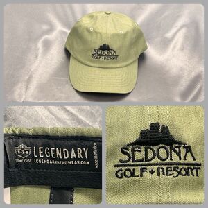 Sedona Golf Resort Adjustable Hat / Cap Olive Green Embroidered Unisex OSFM NEW